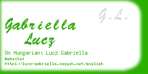 gabriella lucz business card